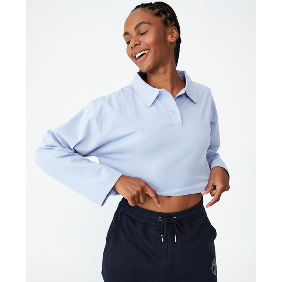 Cotton On Tops - Cotton On Light Blue Long Sleeve Tee